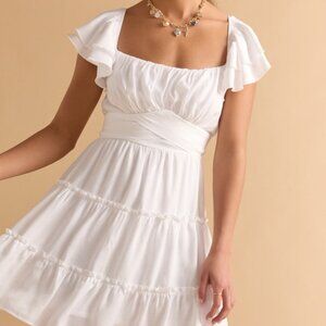 Francesca's Mini White Sun Dress